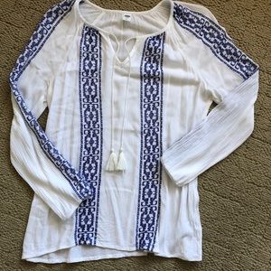 Mediterranean Boho Blouse